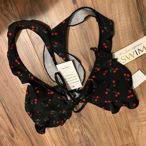 For Love & Lemons Bikini top Black Cherry NWT